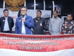 Ketua MPR RI Deklarasi Gerakan Tolak Terorisme & Radikalisme di Sulut