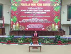 Natal Bersama Keluarga Besar DPRD Sulut Berlangsung Khidmat