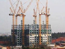 FOTO : Gedung 57 Lantai di China Ini, Dibangun Hanya Dalam Waktu 19 Hari