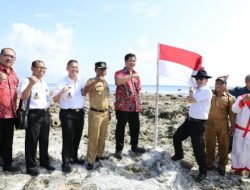 Wagub Kandouw Dampingi Menteri Yasona Laoly Resmikan Monumen Megawati di Talaud