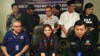 Mendaftar di Nasdem, VAP Tegaskan Cuma Takut Tuhan di Pilgub Sulut 2020