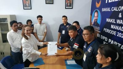 Daftar Bakal Calon Walikota Manado di Nasdem, Nova Sumolang Berani Bersaing di Pilkada 2020