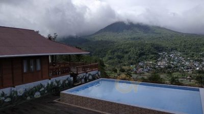 Ingin Santai Nikmati Udara Dingin Pemandangan Gunung Lokon, Yuk ke Lokon View Tomohon