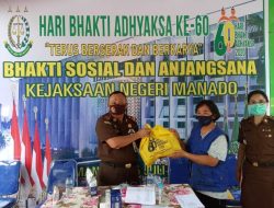 Sambut HBA ke 60, Kejari Manado Berbagi Kasih & Baksos