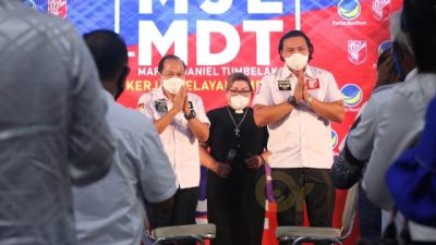 Resmi Deklarasi Maju Pilwako Bitung, MJL-MDT Ajak Pendukung Berpolitik Santun