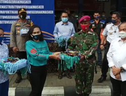 Walikota Maximiliaan Lomban Resmi Mulai GEBRAK MASKER di Kota Bitung