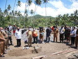 Walikota Bitung Maximiliaan Jonas Lomban Letakan Batu Pertama Pembangunan Puskesmas Ranowulu