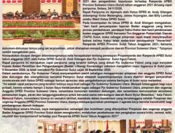 Ranperda APBD dan Propemperda Tahun 2021 Resmi Ditetapkan Dalam Paripurna DPRD Sulut