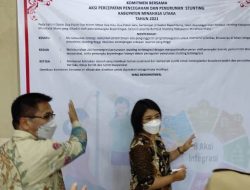 Turunkan Angka Stunting, Wakil Ketua PKK Minut Himbau Instansi Terkait Saling Bersinergi