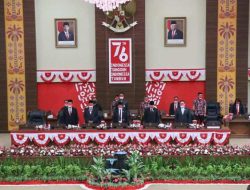 DPRD Sulut Gelar Paripurna Mendengarkan Pidato Presiden di Sidang Tahunan MPR RI dan Penyampaian RUU APBN 2022