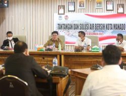 Diskusi Solusi Air Bersih, Walikota Manado Tekankan Pembenahan PDAM dan Penertiban Sambungan Liar