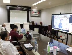 “Satu Padu Membangun Budaya Antikoprupsi”, Walikota Andrei Angouw Zoom Meeting Bersama Presiden Jokowi