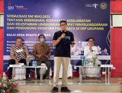 Apresiasi Dukungan Pengembangan DSP Likupang, Menparekraf Berharap Pelaku Usaha Terapkan SNI