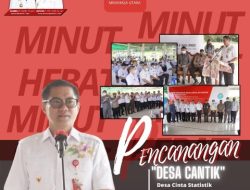 Bupati Joune Ganda Canangkan Kauditan Sebagai Desa Cinta Statistik
