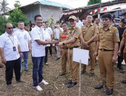 Bupati Joune Ganda Canangkan Germas Sadar Kebersihan di Desa Palaes Likupang Barat