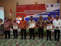 Rakor Evaluasi Percepatan Penurunan Stunting Tingkat Provinsi, Kabupaten Minut Raih Tiga Penghargaan