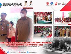 Deklarasi Damai Pemilihan Hukum Tua Minut,, Bupati Joune Ganda Ajak Seluruh Elemen Masyarakat Wujudkan Pemilihan Aman dan Damai.