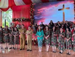 Ibadah Syukur Awal Tahun 2023 PKK Minut, Rizya Ganda Davega Bersykur Atas Penyertaan Tuhan