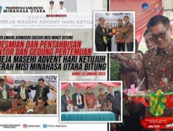 Dampingi Gubernur Sulut Resmikan Gedung Pertemuan Gereja Advent, Bupati Joune Ganda : Kehadiran Gereja Sangat Membantu Pemerintah