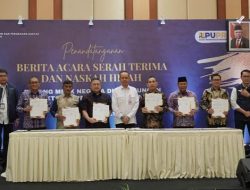 Bupati Minut Tandatangani BAST dan Naskah Hibah BMN bersama Dirjen Perumahan Kementerian PUPR
