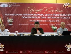Rakor Penyusunan Produk Hukum, Kenly Poluan Ingatkan Komunikasi Antar Pimpinan KPU
