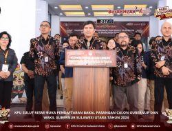 KPU Sulut Resmi Buka Pendaftaran Calon Pilkada 2024