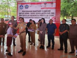Tingkatkan Semangat Belajar Siswa SD dan SMP, Pemkab Minut Bagikan Ribuan Seragam Baru