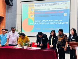 Polimdo-IKPI Tanda Tangani MoU, Vaudy Starworld Sampaikan Peran Penting Pajak Menuju Indonesia Emas 2045