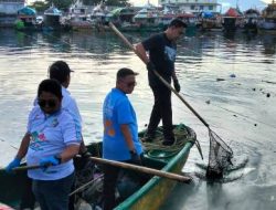 Dukung Gerakan Indonesia Asri, Setwan Sulut Bersama Lintas Sektor Bersihkan Perairan TPI Tumumpa