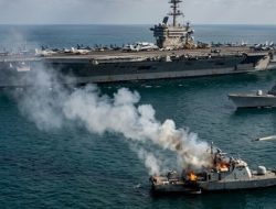 Targetkan Kapal Induk USS Abraham Lincoln, Rudal Iran Lukai Pelaut AS