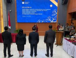Perkuat Sistem Administrasi Polimdo, Mareyke Alelo Lantik Empat “The Right Man Behind the Gun”
