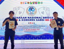 Gemilang di Kejurnas Bridge, Dua Mahasiswa Polimdo Raih Medali Emas