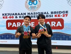 Polimdo Berjaya di Kejurnas Bridge 2026, Dua Mahasiswa Raih 4 Medali Nasional